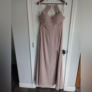 Azazie Taupe Formal Dress